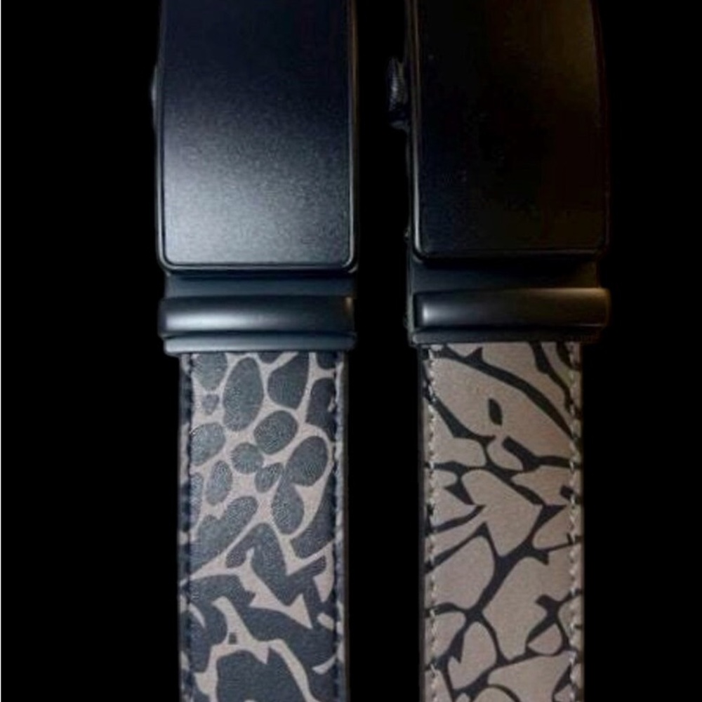 Men’s Elephant print adjustable belt